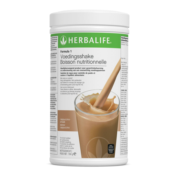 Herbalife Formula 1 voedingsshake cappuccino smaak - 550 gram