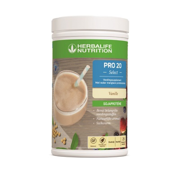 Herbalife Pro 20 Select suikervrije shake vanille smaak - 640 gram